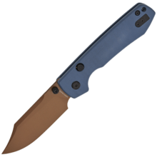 Vosteed Raccoon(TLL&Lame Bowie) 14C28N Copper Dune G10 Bleu Foncé A2909 - KNIFESTOCK