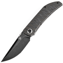 KANSEPT Tarkin Blackwash CPM 20CV 0.118''/3.0mm Tiger Stripe Flamed Titanium K1078A7 - KNIFESTOCK