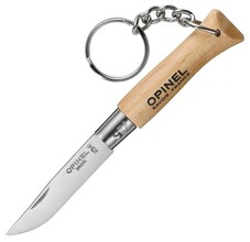 Opinel N°04 Inox Keychain Beech 000081 - KNIFESTOCK