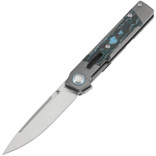 Kansept Kitpu Satin CPM 20CV, Stonewashed Ti, Arctic Storm Fatcarbon - KNIFESTOCK