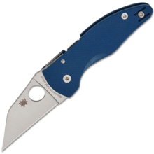 Spyderco MICROJIMBO COBALT BLUE G-10 CPM SPY27 PLAINEDGE - KNIFESTOCK