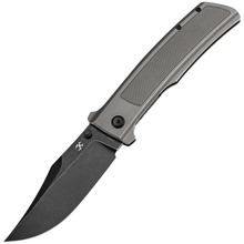 Kansept knives Bison Blackwash CPM S35VN Grå Anodiserad och Stonewashed Titan - KNIFESTOCK