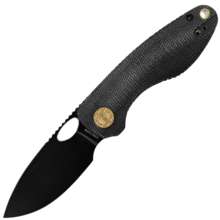 Vosteed Acorn 14C28N Black Stonewash Black Micarta A3302 - KNIFESTOCK