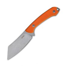 KUBEY Perses Couteau de Survie à Lame Fixe pour l'Extérieur Manche Orange en G10 Étui Kydex Tek-lok - KNIFESTOCK