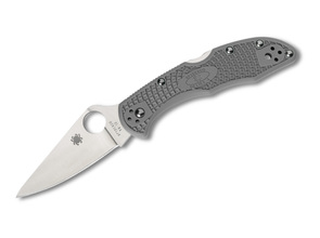 Spyderco DELICA FLAT GROUND ŠEDÁ 01SP666 - KNIFESTOCK