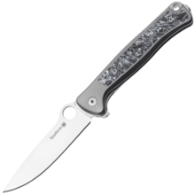 Spyderco Slym, Böhler M390, Titanium, Carbon Fiber Inlay C271TIP - KNIFESTOCK