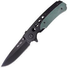 Mil-Tec EINHANDMESSER M.CLIP FEKETE/OLÍVA 15305000 - KNIFESTOCK