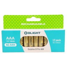 Olight Ostation B pro, AAA 12pcs/pack, 950mAh/pc - KNIFESTOCK