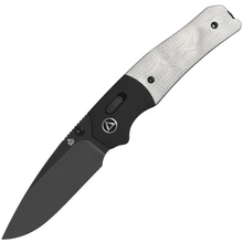QPS Vault 14C28N, Svart stonewash, Handtag: Anodiserade aluminiumförstärkningar, G10 med - KNIFESTOCK