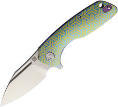 Artisan Wren S35VN/Titane bleu 1825G-BU02 - KNIFESTOCK