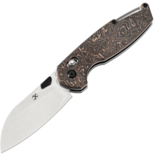 Kansept Model 6 Stonewashed CPM S35VN,Copper CF K1022V2 - KNIFESTOCK