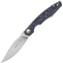 Viper BELONE Satin M390, titanium Dark Blue Matter Carbon Fiber V5970TIFCB - KNIFESTOCK