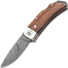 Böker Manufaktur Solingen Pocket Rosewood Damast 117008DAM - KNIFESTOCK