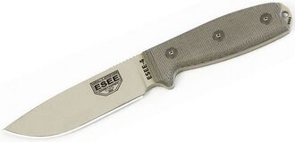 ESEE ESEE-4, Lame Lisse, Sans Étui ESEE-4P-KO-DT - KNIFESTOCK