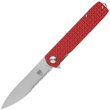 CobraTec Medium Cayden Röd Drop Serrated 01CT027 - KNIFESTOCK