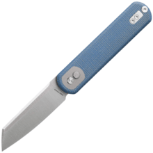 Vosteed Corgi (SF) 14C28N Satin Sheepsfoot Micarta Bleue A0725 - KNIFESTOCK