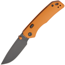 Vosteed Marten 154CM Black Stonewash Orange Aluminium A1606 - KNIFESTOCK