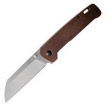 QSP Mes Penguin, Satin D2 Lemmet, Stonewash Koperen Handvat QS130-K - KNIFESTOCK