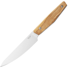 MKM PRIMA – STEAK KNIFE, 10,5 CM X50CrMoV15, SATIN S/S bld, OLIVE WOOD hdl, 2 pc SET MK PRST2-O - KNIFESTOCK