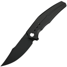 WE Knife Kyklos Black Titanium HandleBlack Stonewashed Bohler M390 BladeFrame Lock - KNIFESTOCK