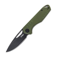 KUBEY Doris Liner Lock Front Flipper Couteau Pliant Manche Vert G10 KU324C - KNIFESTOCK