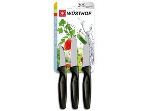 WUSTHOF 3 darabos készlet, zöldségvágó kés, fekete - KNIFESTOCK