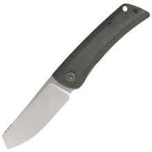 Petrified Fish PFE05 Flavorist Satin K110 Green Micarta PFE05GRMP - KNIFESTOCK