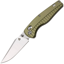 QPS Reptile 14C28N, Stonewash-Satin, Griff: OD Grün Aluminium QS165-B1 - KNIFESTOCK