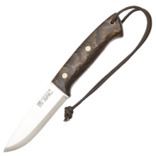 Joker Ranger Knife with Walnut Handle, Scandi Grind, 11 cm Blade with Firesteel CN143-P - KNIFESTOCK