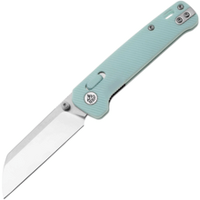 QPS Penguin Glyde 14C28N, finitura a 2 toni stonewash - satinata, Manico: Blu gelato - KNIFESTOCK