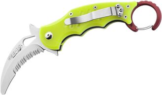 FOX Knives Rescue Folding Karambit, N690 Combo Blade, Rękojeść G10 FX-599 RSY - KNIFESTOCK