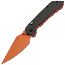 Tenable Knives Fenrir Orange Coated Nitro V, Twill Kolfiber, G10 - KNIFESTOCK