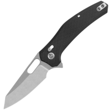 QSP Knife Emu Pocket knife Blade:14C28N, stonewash, Black coarse G10 QS164-C1 - KNIFESTOCK