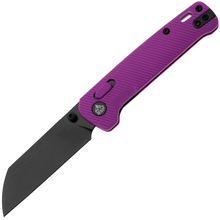 QPS Penguin Glyde 14C28N, nero, Manico: Viola FRN QS130GL-E2 - KNIFESTOCK