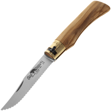 OLD BEAR® L - STAINLESS STEEL, OLIVE HANDLE, SERRATED BLADE 9337/21_LU - KNIFESTOCK