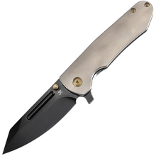 KANSEPT Superhawk Blackwash CPM S35VN 0.157" / 4.0mm Titanium with Orange Peel Finish K1084A2 - KNIFESTOCK