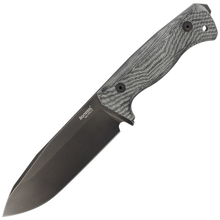 Lionsteel Fixed blade, CPM 3V OLD BLACK blade,  BLACK  CANVAS  handle with Kydex sheath T6B 3V CVB - KNIFESTOCK