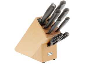 WUSTHOF sada SILVERPOINT 7ks nožů + blok, světlý - KNIFESTOCK