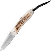 Lionsteel OPERA D2 HJORTHORN 01LS036 - KNIFESTOCK