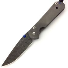 Chris Reeve Sebenza 21 Plain Damascus Raindrop Drop Point L21-1006 - KNIFESTOCK