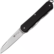 Couteau Pliant Fox-Knives FOX VULPIS Acier Inoxydable N690co Lame Polie, Manche Aluminium Noir FX-V - KNIFESTOCK
