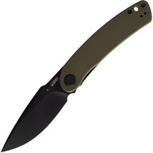 KUBEY Momentum Sherif Manganas Design Liner Lock Front Flipper Couteau Pliant Manche Vert G10 KU344B - KNIFESTOCK