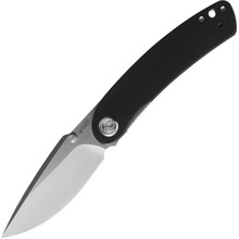 KUBEY Momentum Sherif Manganas Design Liner Lock Front Flipper Couteau Pliant Manche G10 Noir KU344A - KNIFESTOCK