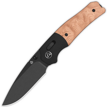QPS Vault 14C28N, Svart stonewash, Handtag: Anodiserade aluminiumförstärkningar, G10 med - KNIFESTOCK