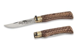 OLD BEAR® STAINLESS STEEL, CARVED WALNUT HANDLE XL 9307/23_LNI - KNIFESTOCK