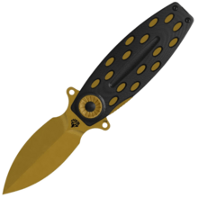 QSP Knife Beetle Pocket knife Blade:14C28N, bronze, G10, Linerlock QS162-C - KNIFESTOCK