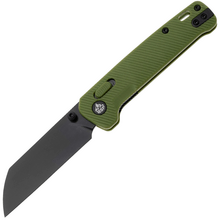 QPS Penguin Glyde 14C28N, nero, Manico: OD verde FRN QS130GL-B2 - KNIFESTOCK