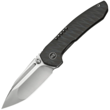 WE Knife Micro Trogon Tiger Stripe Pattern Flamed Titanium HandleSatin Finished Bohler M390 Blade - KNIFESTOCK