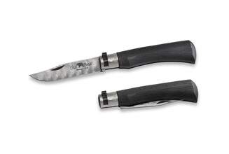 OLD BEAR® - DS93X DAMASCUS STEEL, BLACK LAMINATED HANDLE M 9305/19_MNK - KNIFESTOCK