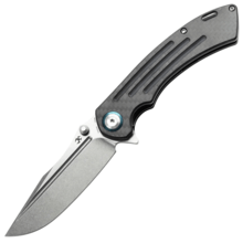 KANSEPT Pretatout Stonewashed CPM S35VN 0.137''/3.5mm Carbon Fiber,G10 K1032A5 - KNIFESTOCK